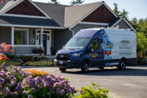 | As You Wish Electric, Plumbing, Heating & Air as you wish electric, plumbing, heating & air service truck in front of customer home in seattle area