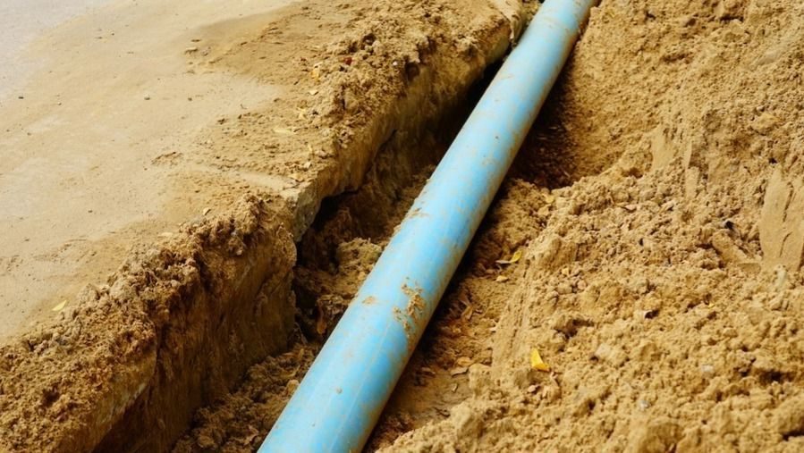 Sewer line work